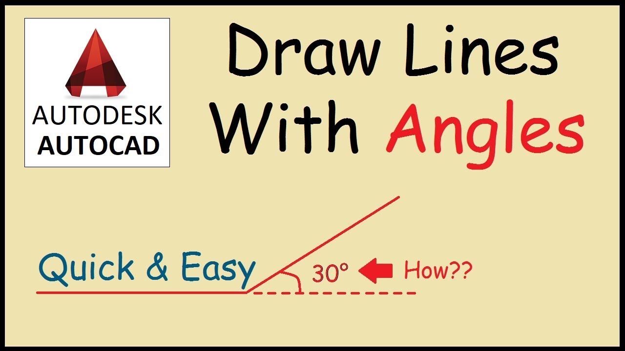 drawing angles in autocad
